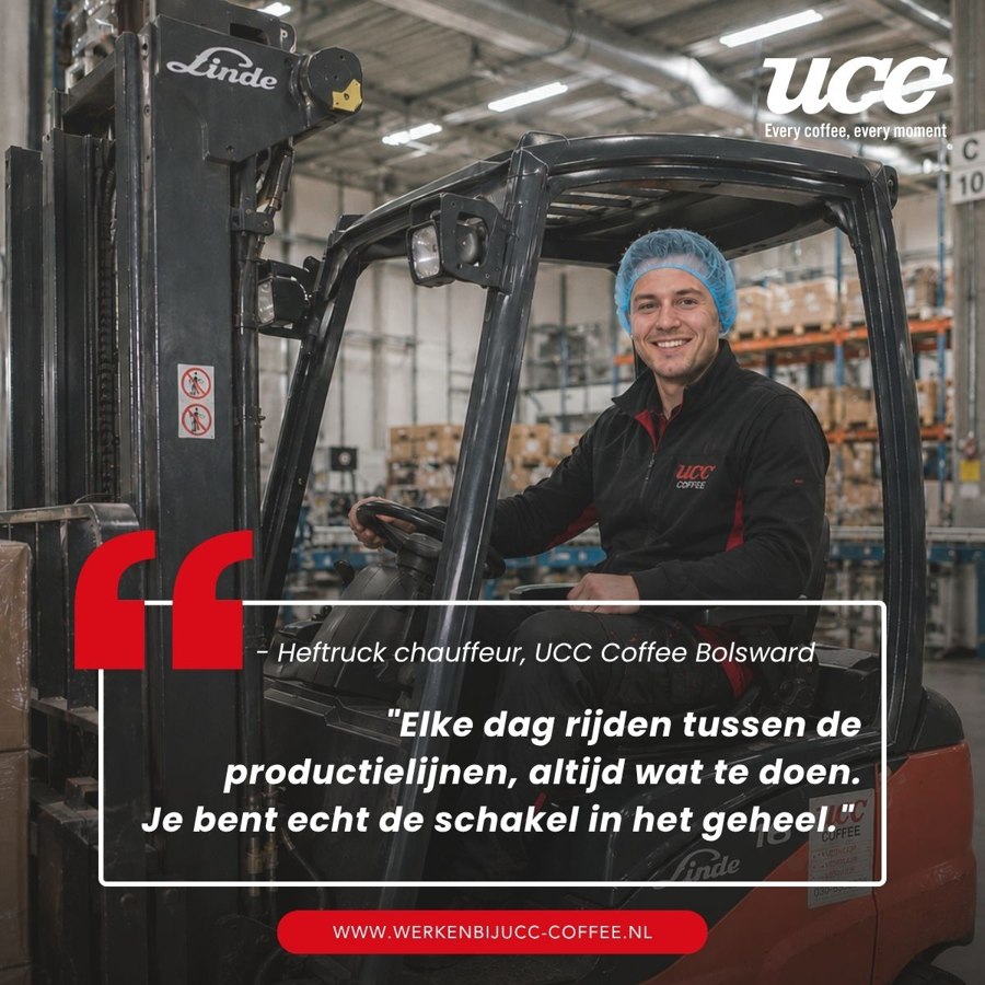 Heftruckchauffeur UCC Coffee Bolsward